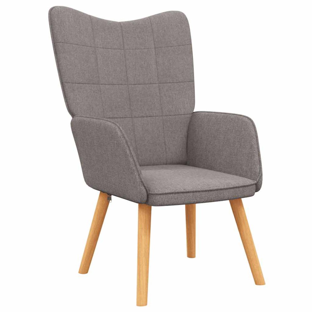 vidaXL Scaun de relaxare, taupe, material textil