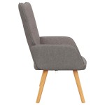 vidaXL Scaun de relaxare, taupe, material textil vidaXL Scaun de relaxare, taupe, material textil