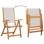 vidaXL Set mobilier de grădină, 9 piese, lemn masiv acacia/textilenă vidaXL Set mobilier de grădină, 9 piese, lemn masiv acacia/textilenă