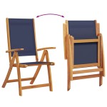 vidaXL Set mobilier de grădină, 9 piese, lemn masiv acacia/textilenă vidaXL Set mobilier de grădină, 9 piese, lemn masiv acacia/textilenă