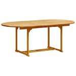 vidaXL Set mobilier de grădină, 7 piese, lemn masiv acacia/textilenă