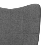 vidaXL Scaun de relaxare, gri închis, material textil