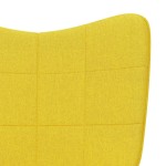 vidaXL Scaun de relaxare, galben muștar, material textil