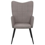 vidaXL Scaun de relaxare, gri taupe, material textil