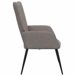 vidaXL Scaun de relaxare, gri taupe, material textil