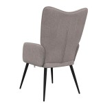 vidaXL Scaun de relaxare, gri taupe, material textil