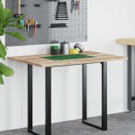 vidaXL Blat de birou netratat, 100x70x2 cm, lemn masiv de acacia