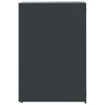 vidaXL Depozitare coș gunoi roți 3 coșuri antracit 207x79x117 cm oțel vidaXL Depozitare coș gunoi roți 3 coșuri antracit 207x79x117 cm oțel