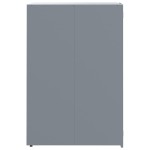 vidaXL Depozitare coș gunoi cu roți 6 coșuri gri 414x79x117 cm oțel vidaXL Depozitare coș gunoi cu roți 6 coșuri gri 414x79x117 cm oțel