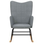 vidaXL Scaun balansoar, gri deschis, material textil