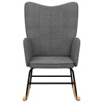 vidaXL Scaun balansoar, gri închis, material textil vidaXL Scaun balansoar, gri închis, material textil