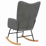 vidaXL Scaun balansoar, gri închis, material textil vidaXL Scaun balansoar, gri închis, material textil