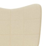 vidaXL Scaun balansoar, crem, material textil vidaXL Scaun balansoar, crem, material textil