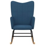 vidaXL Scaun balansoar, albastru, material textil vidaXL Scaun balansoar, albastru, material textil