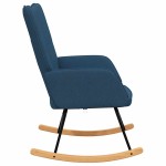 vidaXL Scaun balansoar, albastru, material textil vidaXL Scaun balansoar, albastru, material textil