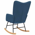 vidaXL Scaun balansoar, albastru, material textil vidaXL Scaun balansoar, albastru, material textil