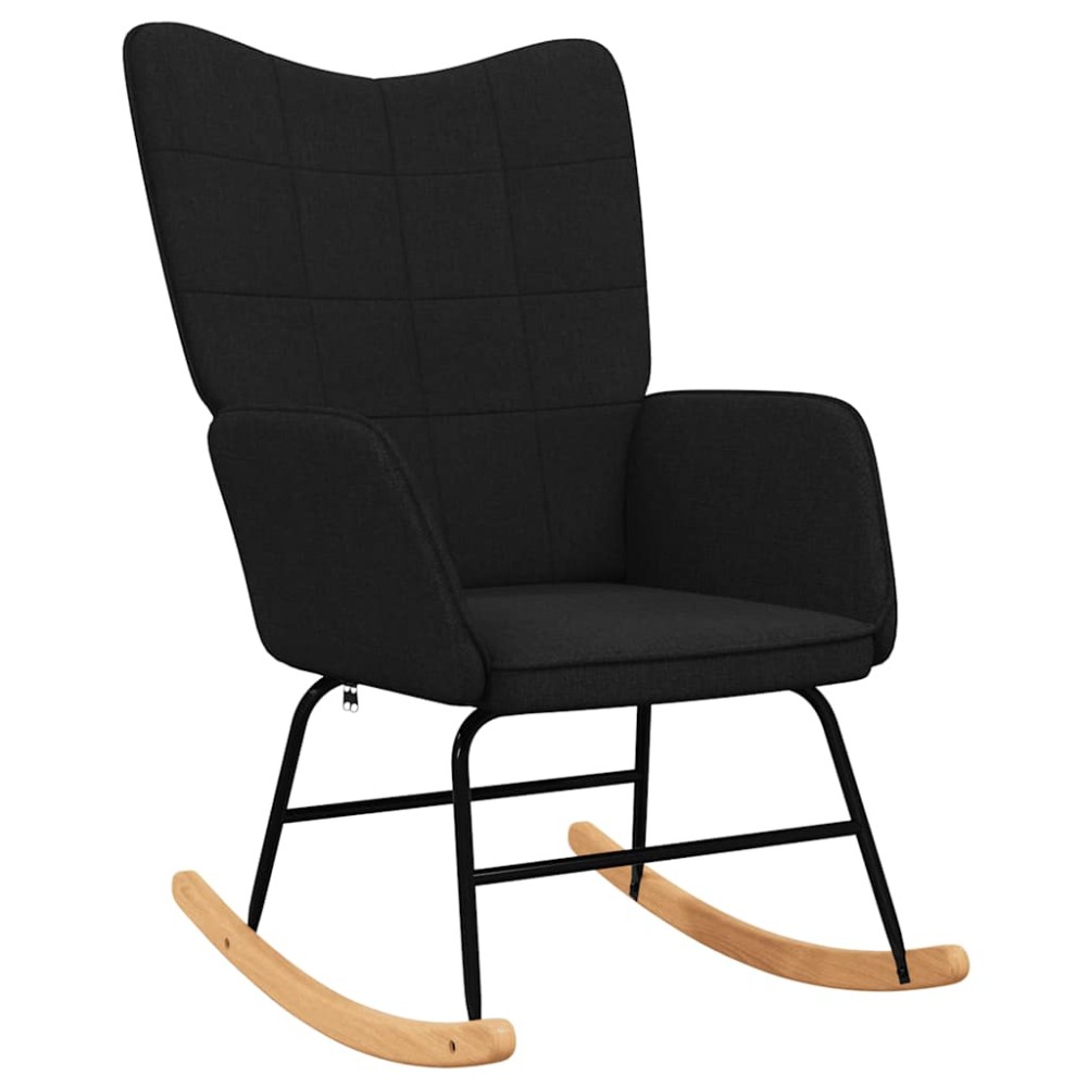 vidaXL Scaun balansoar, negru, material textil