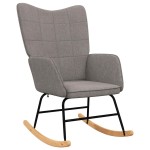 vidaXL Scaun balansoar, gri taupe, material textil vidaXL Scaun balansoar, gri taupe, material textil