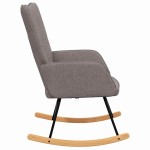 vidaXL Scaun balansoar, gri taupe, material textil vidaXL Scaun balansoar, gri taupe, material textil
