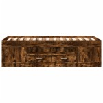 vidaXL Pat de zi cu sertare fără saltea, stejar fumuriu, 90x190 cm