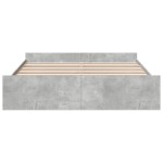 vidaXL Cadru de pat cu sertare, gri beton, 180x200 cm, lemn prelucrat vidaXL Cadru de pat cu sertare, gri beton, 180x200 cm, lemn prelucrat