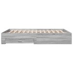vidaXL Cadru de pat cu sertare, gri sonoma, 160x200 cm lemn prelucrat vidaXL Cadru de pat cu sertare, gri sonoma, 160x200 cm lemn prelucrat