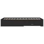 vidaXL Cadru de pat cu sertare, negru, 100x200 cm, lemn prelucrat vidaXL Cadru de pat cu sertare, negru, 100x200 cm, lemn prelucrat
