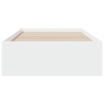 vidaXL Cadru de pat cu sertare, alb, 90x200 cm, lemn prelucrat vidaXL Cadru de pat cu sertare, alb, 90x200 cm, lemn prelucrat