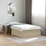 vidaXL Cadru de pat cu sertare stejar sonoma 90x200 cm lemn prelucrat vidaXL Cadru de pat cu sertare stejar sonoma 90x200 cm lemn prelucrat