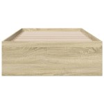 vidaXL Cadru de pat cu sertare stejar sonoma 90x200 cm lemn prelucrat vidaXL Cadru de pat cu sertare stejar sonoma 90x200 cm lemn prelucrat
