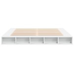 vidaXL Cadru de pat alb 180x200 cm din lemn prelucrat