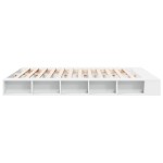 vidaXL Cadru de pat alb 180x200 cm din lemn prelucrat