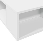 vidaXL Cadru de pat alb 180x200 cm din lemn prelucrat