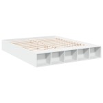 vidaXL Cadru de pat alb 180x200 cm din lemn prelucrat vidaXL Cadru de pat alb 180x200 cm din lemn prelucrat
