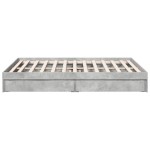vidaXL Cadru de pat cu sertare, gri beton, 160x200 cm, lemn prelucrat vidaXL Cadru de pat cu sertare, gri beton, 160x200 cm, lemn prelucrat