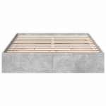 vidaXL Cadru de pat cu sertare, gri beton, 150x200 cm, lemn prelucrat vidaXL Cadru de pat cu sertare, gri beton, 150x200 cm, lemn prelucrat