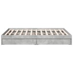 vidaXL Cadru de pat cu sertare, gri beton, 150x200 cm, lemn prelucrat vidaXL Cadru de pat cu sertare, gri beton, 150x200 cm, lemn prelucrat