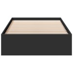 vidaXL Cadru de pat cu sertare, negru, 100x200 cm, lemn prelucrat vidaXL Cadru de pat cu sertare, negru, 100x200 cm, lemn prelucrat