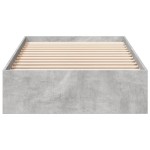 vidaXL Cadru de pat cu sertare, gri beton, 90x200 cm, lemn prelucrat vidaXL Cadru de pat cu sertare, gri beton, 90x200 cm, lemn prelucrat
