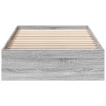 vidaXL Cadru de pat cu sertare gri sonoma 90x190 cm lemn prelucrat