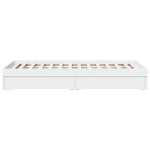 vidaXL Cadru de pat cu sertare, alb, 75x190 cm, lemn prelucrat vidaXL Cadru de pat cu sertare, alb, 75x190 cm, lemn prelucrat