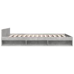 vidaXL Cadru de pat cu sertare, gri beton, 150x200 cm, lemn prelucrat vidaXL Cadru de pat cu sertare, gri beton, 150x200 cm, lemn prelucrat