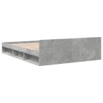 vidaXL Cadru de pat cu sertare, gri beton, 140x200 cm, lemn prelucrat vidaXL Cadru de pat cu sertare, gri beton, 140x200 cm, lemn prelucrat
