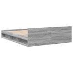 vidaXL Cadru de pat cu sertare gri sonoma 120x200 cm lemn prelucrat