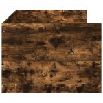 vidaXL Pat de zi cu sertare fără saltea, stejar fumuriu, 90x200 cm
