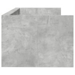 vidaXL Pat de zi cu sertare fără saltea, gri beton, 100x200 cm