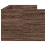 vidaXL Pat de zi cu sertare fără saltea, stejar maro, 100x200 cm