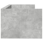 vidaXL Pat de zi cu sertare fără saltea, gri beton, 75x190 cm