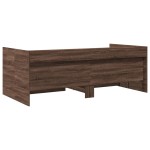 vidaXL Pat de zi cu sertare fără saltea, stejar maro, 75x190 cm