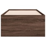 vidaXL Pat de zi cu sertare fără saltea, stejar maro, 100x200 cm